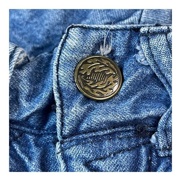 Vintage 80s/90s Via West Ruffled High-Waisted Jeans – Juniors – 23” Waist - Picture 8 of 10